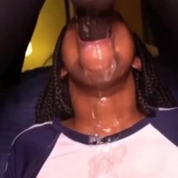 Ebony deepthroat